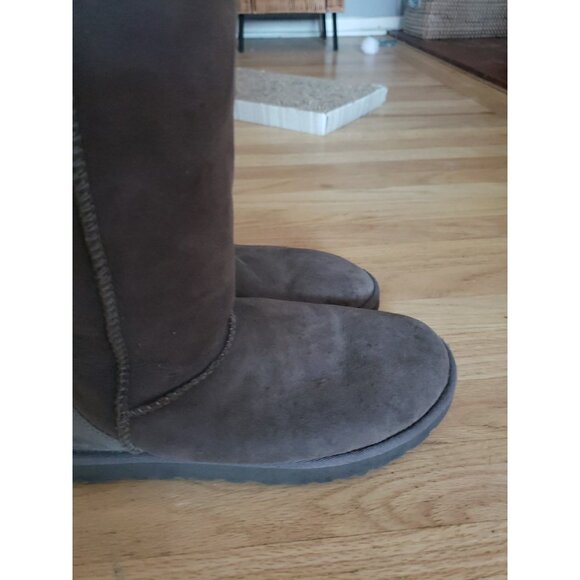 UGG Australia Boots Womens 9 Gray Classic Tall II Shearling Winter 5815 - Picture 8 of 9